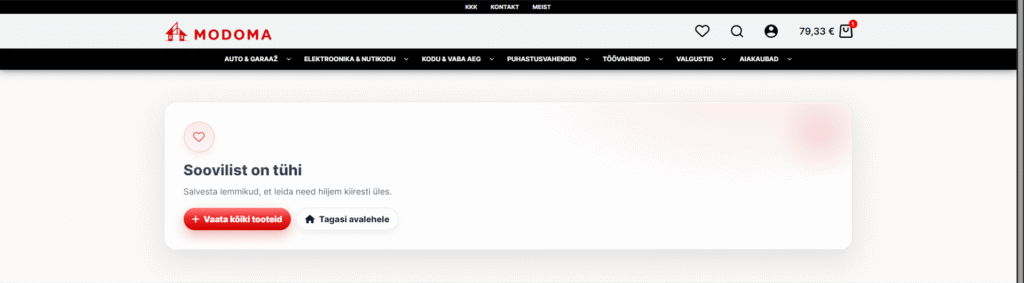 Modoma - e-pood – Soovilist