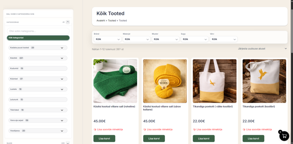 Koduvarakamber – e-pood – Poeleht